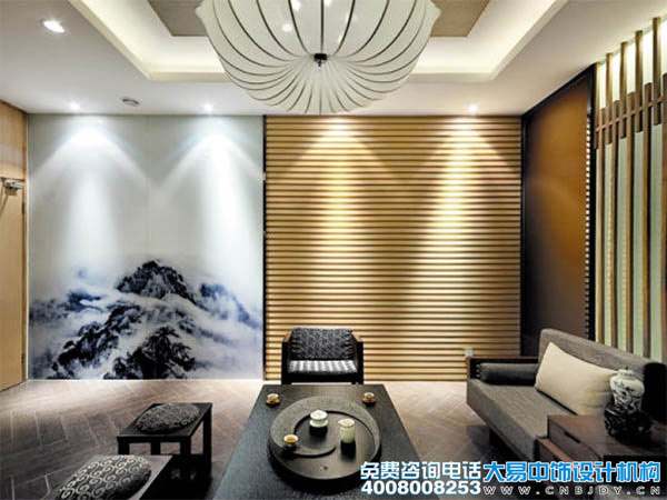 上?，F代新中式會(huì )所裝修效果圖