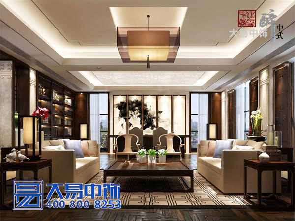 上?，F代新中式會(huì )所裝修效果圖